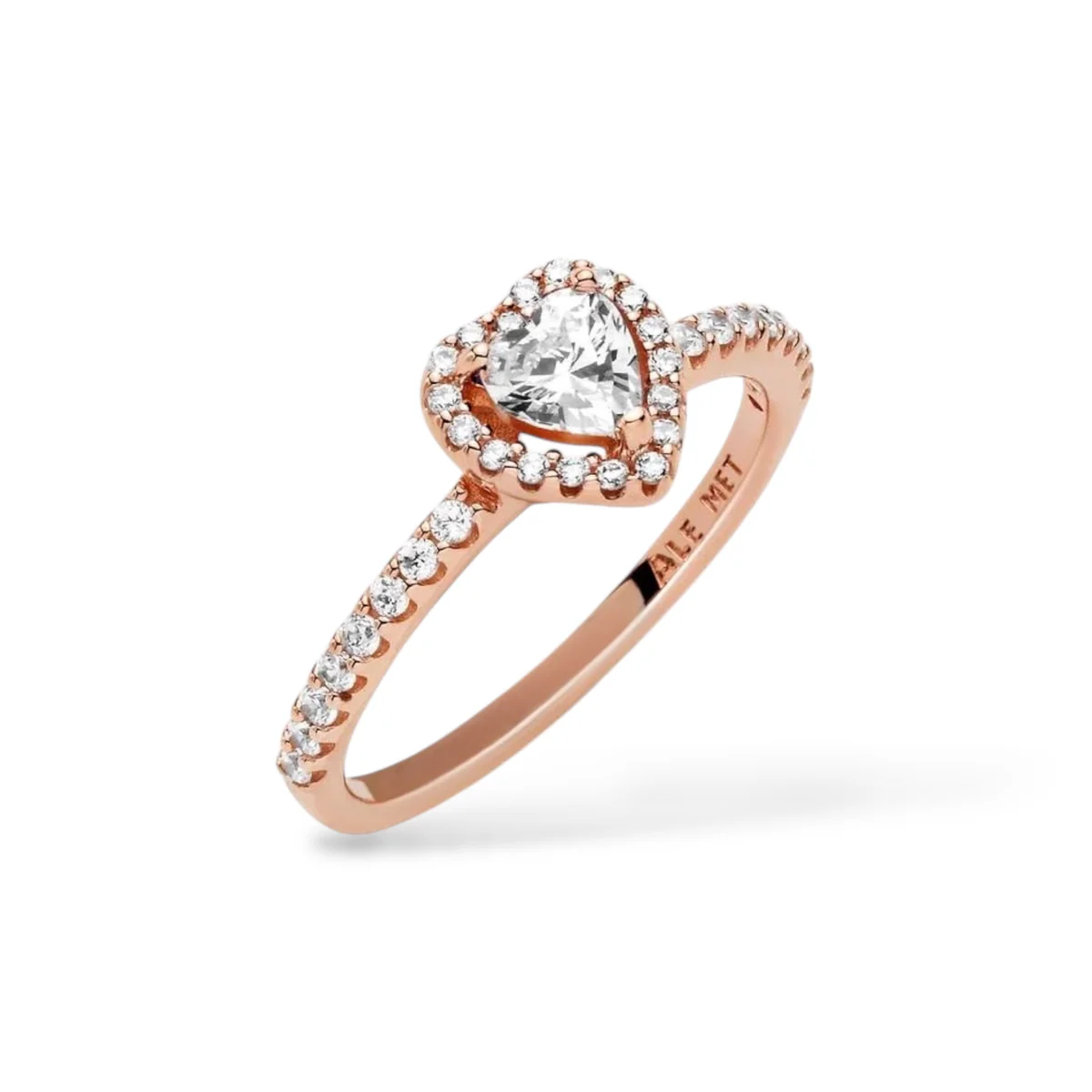 Cœur Blanc Or Rose — vue 2
